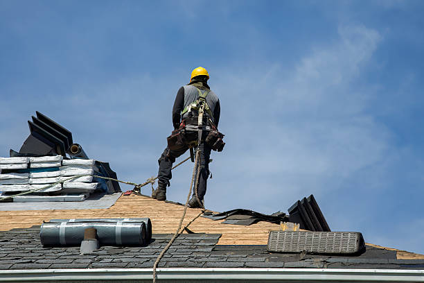 Professional Storm Damage Roof Repair technician working in Ballwin, MO